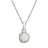 Designs By Gioelli Sterling Silver Lab-Created Opal Pendant -Designs By Gioelli Jewelry 1428403
