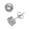 Designs By Gioelli Sterling Silver Lab-Created White Sapphire Stud Earrings -Designs By Gioelli Jewelry 1428472
