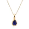 Designs By Gioelli 14k Gold Over Silver Lab-Created Sapphire Teardrop Pendant -Designs By Gioelli Jewelry 1526190