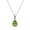 Designs By Gioelli Sterling Silver Peridot Teardrop Pendant 1 Designs By Gioelli Sterling Silver Peridot Teardrop Pendant -Designs By Gioelli Jewelry 1526207