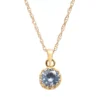 Designs By Gioelli 14k Gold Over Silver Lab-Created Aquamarine Crown Pendant -Designs By Gioelli Jewelry 1526208