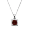 Designs By Gioelli Sterling Silver Garnet Square Pendant 2 Designs By Gioelli Sterling Silver Garnet Square Pendant -Designs By Gioelli Jewelry 1526261