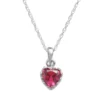 Designs By Gioelli Sterling Silver Lab-Created Ruby Heart Crown Pendant 1 Designs By Gioelli Sterling Silver Lab-Created Ruby Heart Crown Pendant -Designs By Gioelli Jewelry 1526320