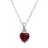 Designs By Gioelli Sterling Silver Garnet Heart Crown Pendant 1 Designs By Gioelli Sterling Silver Garnet Heart Crown Pendant -Designs By Gioelli Jewelry 1526327