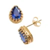 Designs By Gioelli 14k Gold Over Silver Lab-Created Sapphire Crown Stud Earrings -Designs By Gioelli Jewelry 1526436