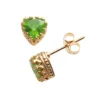 Designs By Gioelli 14k Gold Over Silver Peridot Heart Crown Stud Earrings 2 Designs By Gioelli 14k Gold Over Silver Peridot Heart Crown Stud Earrings -Designs By Gioelli Jewelry 1526606