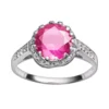Designs By Gioelli Sterling Silver Lab-Created Pink Sapphire And Lab-Created White Sapphire Crown Ring -Designs By Gioelli Jewelry 1526630