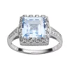 Designs By Gioelli Sterling Silver Lab-Created Aquamarine And Lab-Created White Sapphire Crown Ring 1 Designs By Gioelli Sterling Silver Lab-Created Aquamarine And Lab-Created White Sapphire Crown Ring -Designs By Gioelli Jewelry 1526658