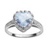 Designs By Gioelli Sterling Silver Lab-Created Aquamarine And Lab-Created White Sapphire Heart Crown Ring 1 Designs By Gioelli Sterling Silver Lab-Created Aquamarine And Lab-Created White Sapphire Heart Crown Ring -Designs By Gioelli Jewelry 1526679