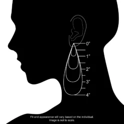 Designs By Gioelli Citrine And Lab-Created White Sapphire Sterling Silver Halo Drop Earrings -Designs By Gioelli Jewelry 1669596 ALT7