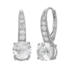Designs By Gioelli Lab-Created White Sapphire Sterling Silver Drop Earrings -Designs By Gioelli Jewelry 1669608