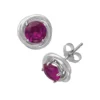 Designs By Gioelli Sterling Silver Lab-Created Ruby Swirl Stud Earrings 1 Designs By Gioelli Sterling Silver Lab-Created Ruby Swirl Stud Earrings -Designs By Gioelli Jewelry 1669813