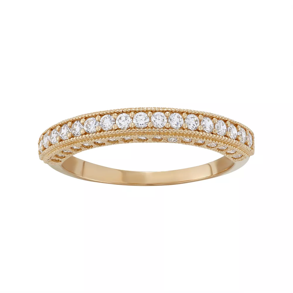 Designs By Gioelli Cubic Zirconia Wedding Ring In 10k Gold 3 Designs By Gioelli Cubic Zirconia Wedding Ring In 10k Gold