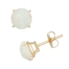 Designs By Gioelli Lab-Created Opal 10k Gold Stud Earrings 2 Designs By Gioelli Lab-Created Opal 10k Gold Stud Earrings -Designs By Gioelli Jewelry 2054664