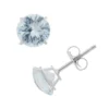 Designs By Gioelli Lab-Created Aquamarine 10k White Gold Stud Earrings -Designs By Gioelli Jewelry 2054826