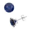 Designs By Gioelli Lab-Created Sapphire 10k White Gold Stud Earrings -Designs By Gioelli Jewelry 2054835