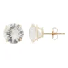 Designs By Gioelli Lab-Created White Sapphire 10k Gold Stud Earrings 1 Designs By Gioelli Lab-Created White Sapphire 10k Gold Stud Earrings -Designs By Gioelli Jewelry 2054981