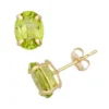 Designs By Gioelli Peridot 10k Gold Oval Stud Earrings -Designs By Gioelli Jewelry 2055780