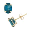 Designs By Gioelli London Blue Topaz 10k Gold Oval Stud Earrings -Designs By Gioelli Jewelry 2055803