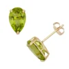Designs By Gioelli Peridot 10k Gold Teardrop Stud Earrings -Designs By Gioelli Jewelry 2056162