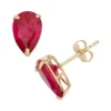 Designs By Gioelli Lab-Created Ruby 10k Gold Teardrop Stud Earrings -Designs By Gioelli Jewelry 2056270