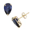 Designs By Gioelli Lab-Created Sapphire 10k Gold Teardrop Stud Earrings 2 Designs By Gioelli Lab-Created Sapphire 10k Gold Teardrop Stud Earrings -Designs By Gioelli Jewelry 2056276