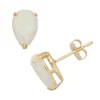 Designs By Gioelli Lab-Created Opal 10k Gold Teardrop Stud Earrings -Designs By Gioelli Jewelry 2056279