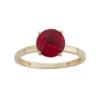 Designs By Gioelli Lab-Created Ruby 10k Gold Ring -Designs By Gioelli Jewelry 2056466