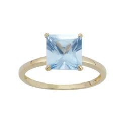 Designs By Gioelli Lab-Created Aquamarine 10k Gold Ring
