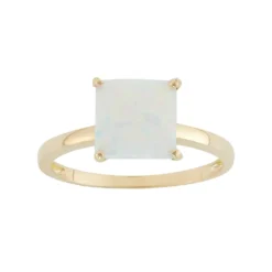 Designs By Gioelli Lab-Created Opal 10k Gold Ring