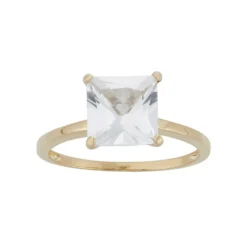 Designs By Gioelli Lab-Created White Sapphire 10k Gold Ring