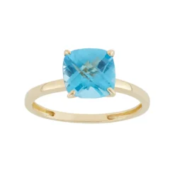 Designs By Gioelli Jewelry 6 Designs By Gioelli Swiss Blue Topaz 10k Gold Ring