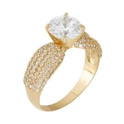 Designs By Gioelli Cubic Zirconia Engagement Ring In 10k Gold -Designs By Gioelli Jewelry 2057147 ALT