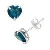 Designs By Gioelli London Blue Topaz 10k White Gold Heart Stud Earrings 2 Designs By Gioelli London Blue Topaz 10k White Gold Heart Stud Earrings -Designs By Gioelli Jewelry 2059220