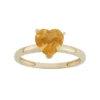 Designs By Gioelli Citrine 10k Gold Heart Ring -Designs By Gioelli Jewelry 2059468
