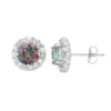 Designs By Gioelli Mystic Topaz & White Topaz 10k White Gold Halo Stud Earrings 2 Designs By Gioelli Mystic Topaz & White Topaz 10k White Gold Halo Stud Earrings -Designs By Gioelli Jewelry 2177037