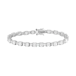 Designs By Gioelli Cubic Zirconia Sterling Silver Tennis Bracelet