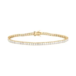 Designs By Gioelli 14k Gold Over Silver Cubic Zirconia Tennis Bracelet
