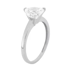 Designs By Gioelli Cubic Zirconia Heart Solitaire Engagement Ring In 10k Gold -Designs By Gioelli Jewelry 2285422 ALT2