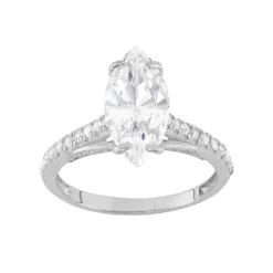Designs By Gioelli 10k Gold Cubic Zirconia Marquise Engagement Ring