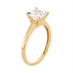 Designs By Gioelli 10k Gold Cubic Zirconia Solitaire Engagement Ring -Designs By Gioelli Jewelry 2285442 ALT