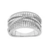 Designs By Gioelli Sterling Silver Cubic Zirconia Crisscross Ring 2 Designs By Gioelli Sterling Silver Cubic Zirconia Crisscross Ring -Designs By Gioelli Jewelry 2286569