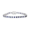 Designs By Gioelli Sterling Silver Lab-Created White & Blue Sapphire Marquise Tennis Bracelet 1 Designs By Gioelli Sterling Silver Lab-Created White & Blue Sapphire Marquise Tennis Bracelet -Designs By Gioelli Jewelry 2449969