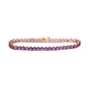Designs By Gioelli 14k Rose Gold Over Silver Amethyst Tennis Bracelet -Designs By Gioelli Jewelry 2451594