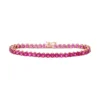 Designs By Gioelli 14k Rose Gold Over Silver Lab-Created Ruby Tennis Bracelet