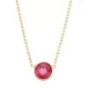 Designs By Gioelli 10k Gold Lab-Created Ruby Circle Pendant Necklace -Designs By Gioelli Jewelry 2525164