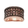 Designs By Gioelli 14k Rose Gold Over Silver Cubic Zirconia Concave Ring -Designs By Gioelli Jewelry 2671599