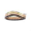 Designs By Gioelli Multi Tone Sterling Silver Swirl Stack Ring Set -Designs By Gioelli Jewelry 2672465