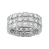 Designs By Gioelli Sterling Silver Cubic Zirconia Stackable Eternity Ring Set -Designs By Gioelli Jewelry 2672559