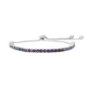 Designs By Gioelli Sterling Silver Mystic Fire Topaz Lariat Bracelet